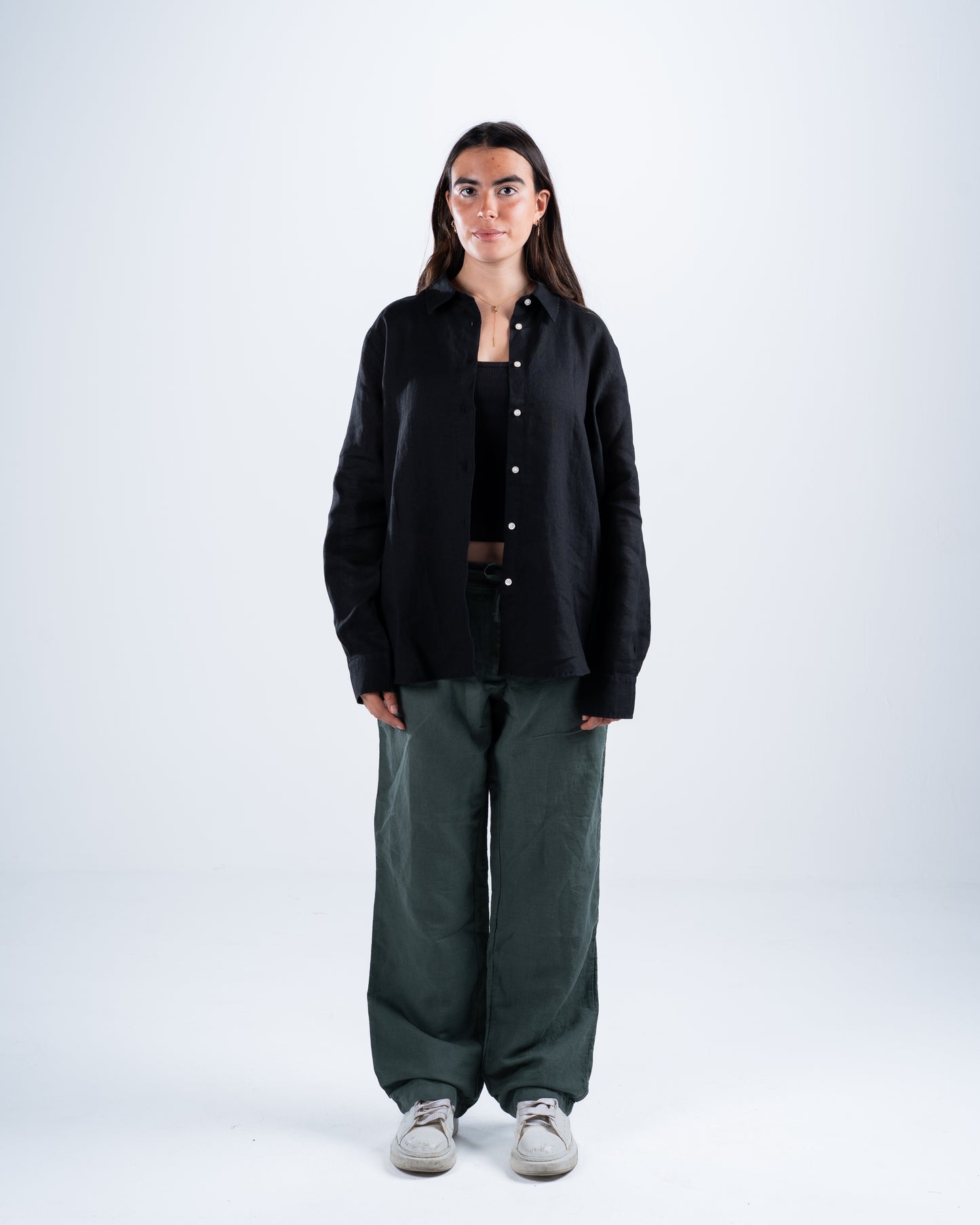 Black Linen Shirt