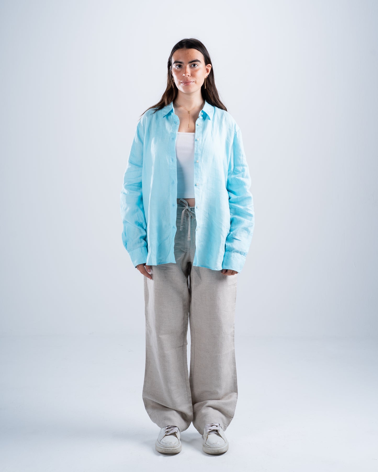 Light Blue Linen Shirt