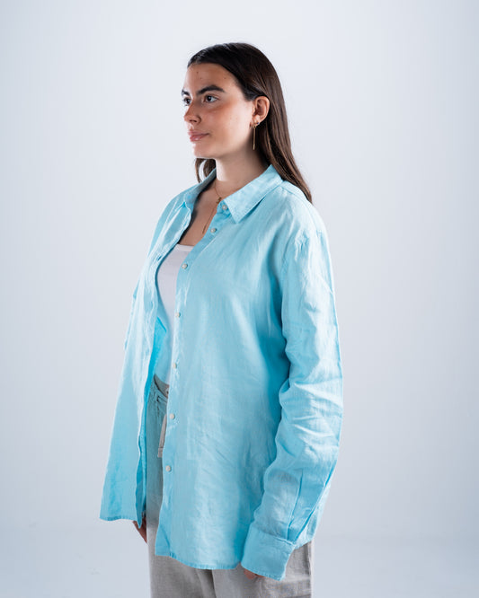 Light Blue Linen Shirt