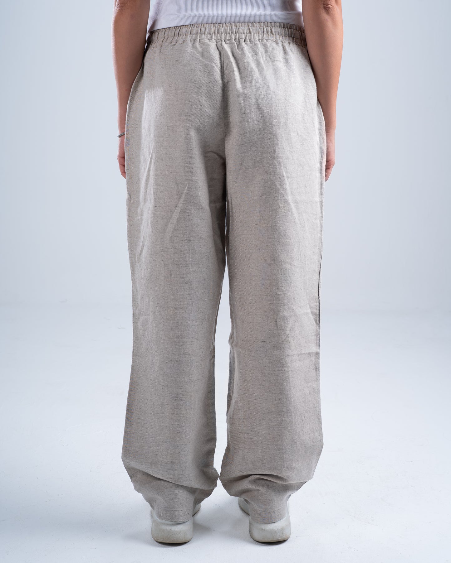 Beige Linen Pants