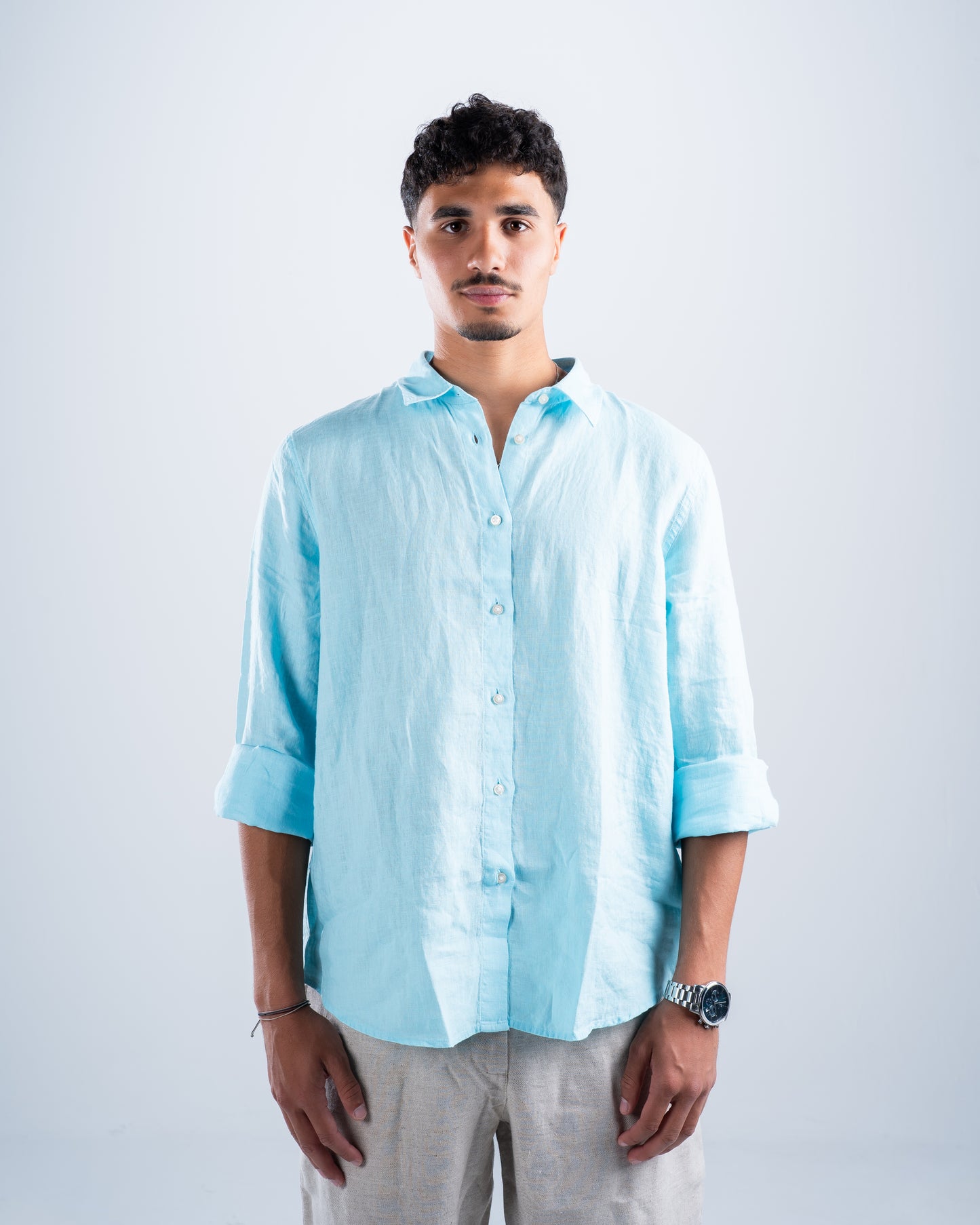 Light Blue Linen Shirt
