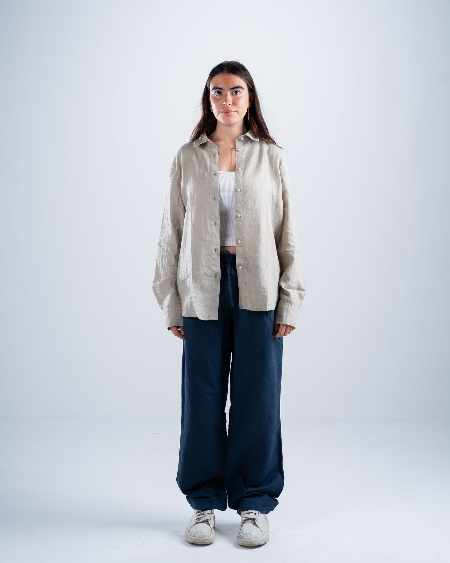 Stone Green Linen Shirt