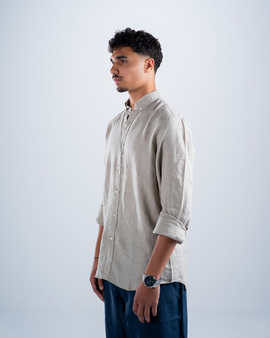 Stone Green Linen Shirt
