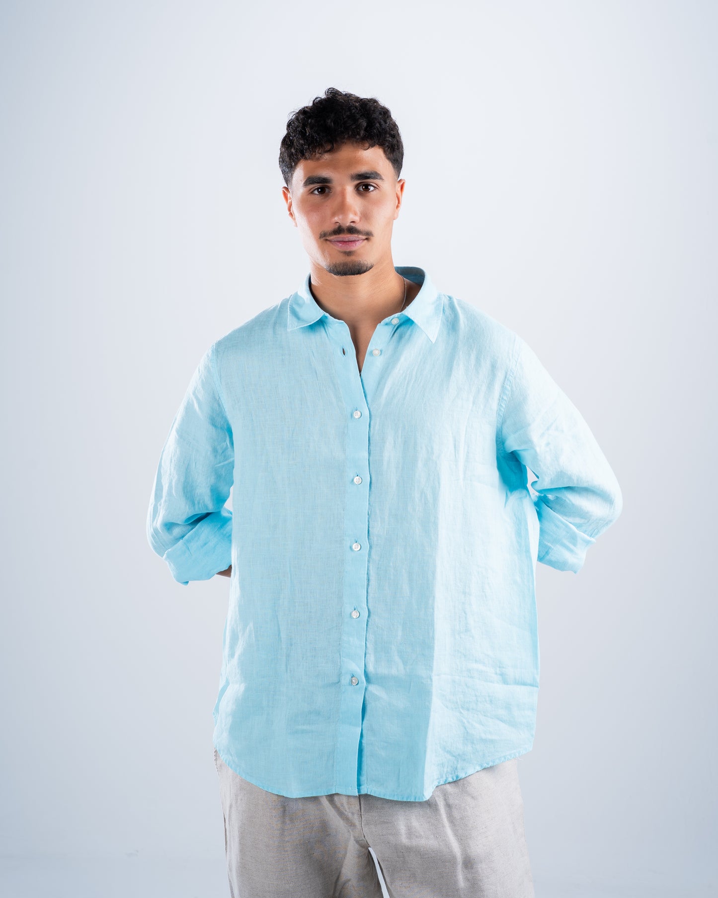 Light Blue Linen Shirt