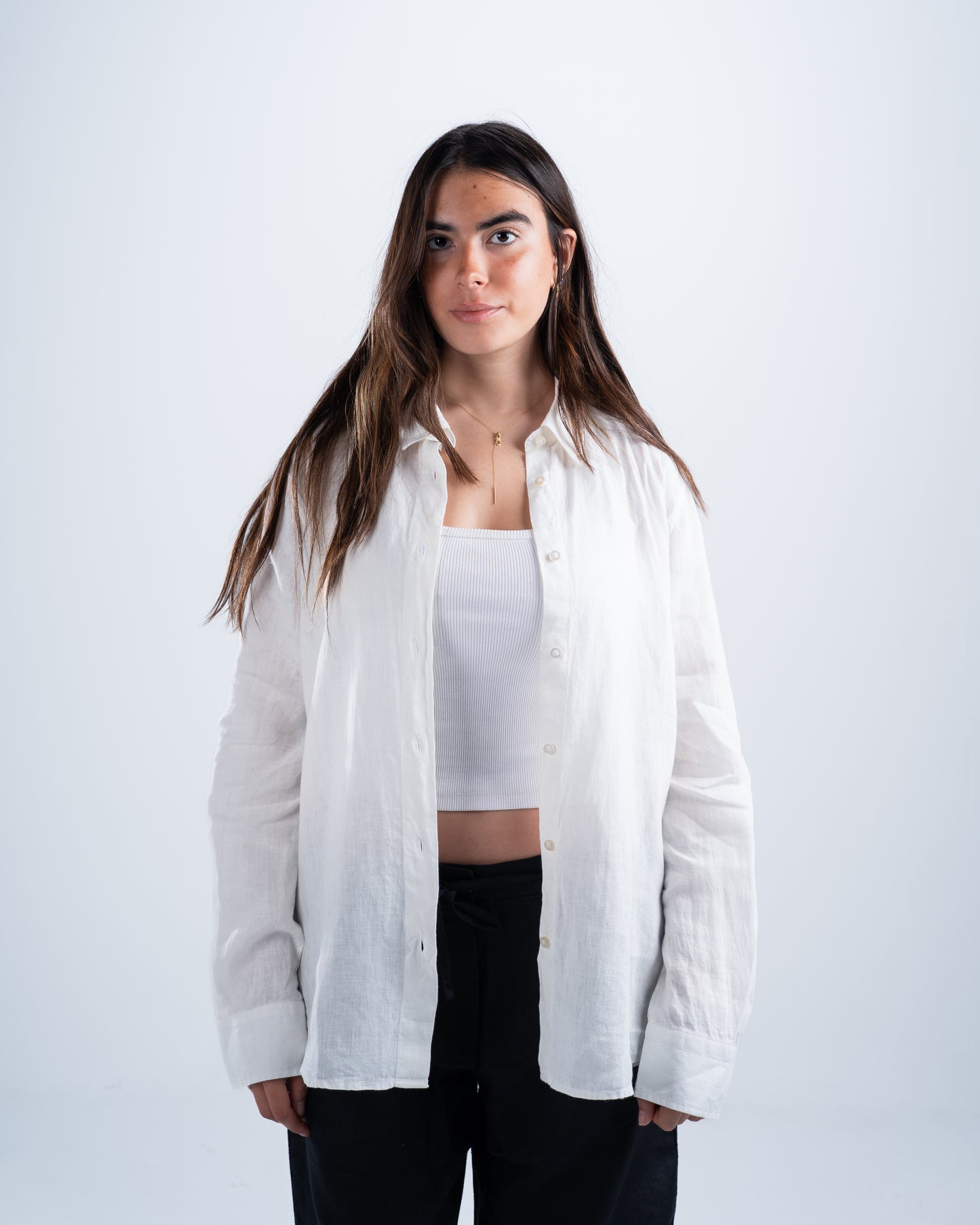 White Linen Shirt