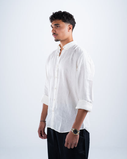 White Linen Shirt