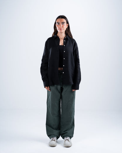Black Linen Shirt
