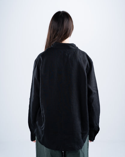 Black Linen Shirt