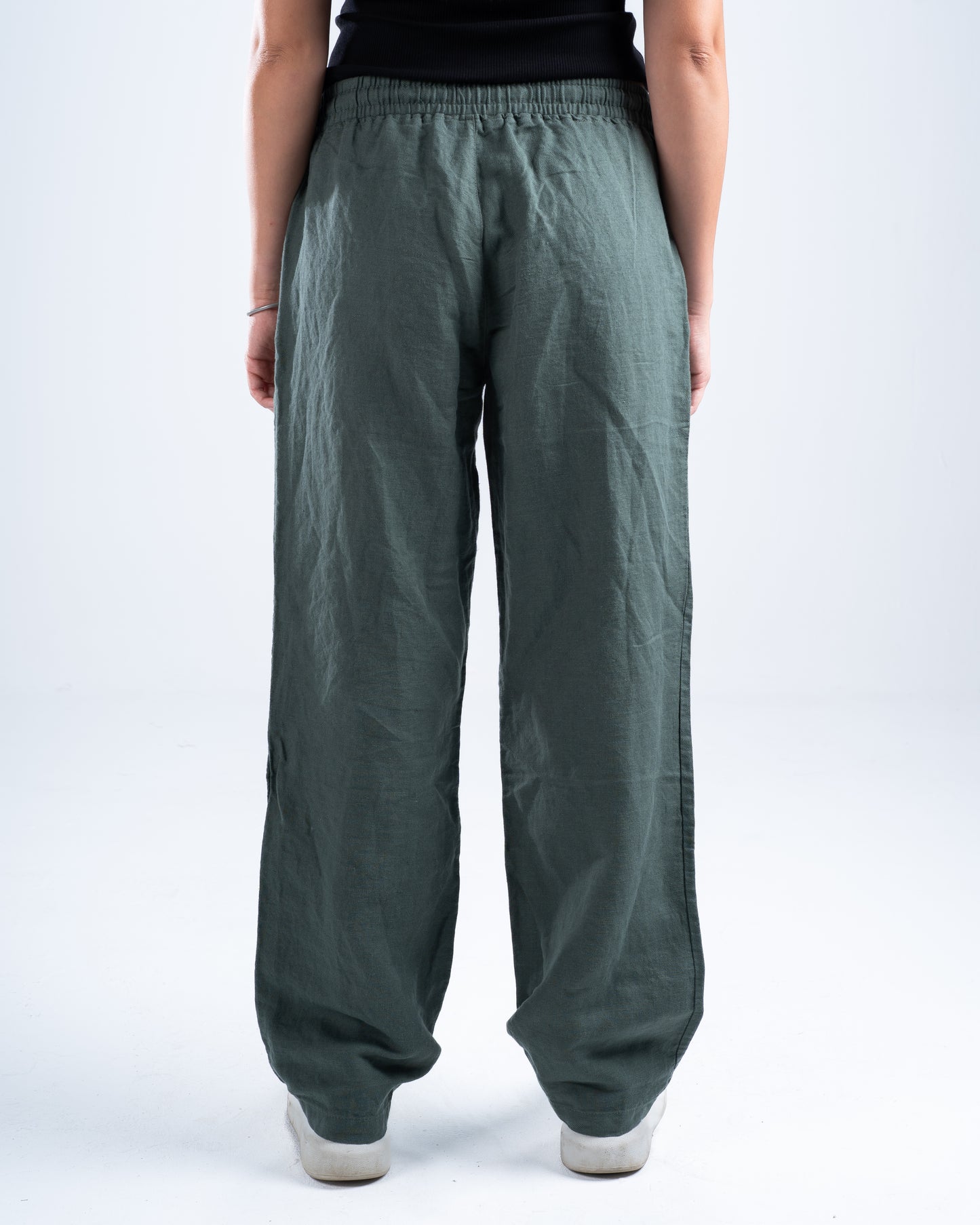 Olive Green Linen Pants