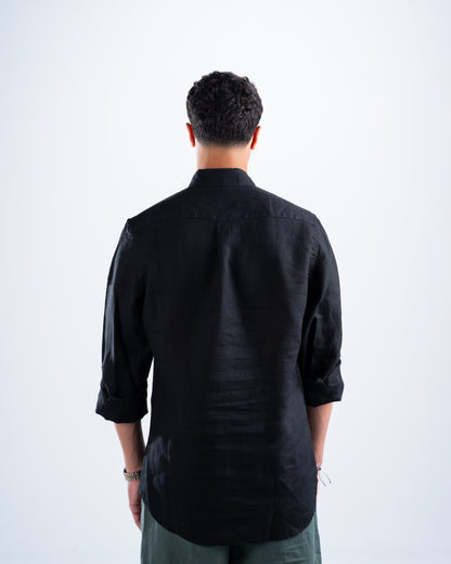 Black Linen Shirt