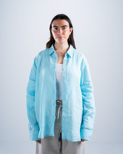 Light Blue Linen Shirt