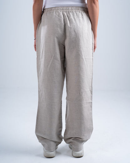 Beige Linen Pants