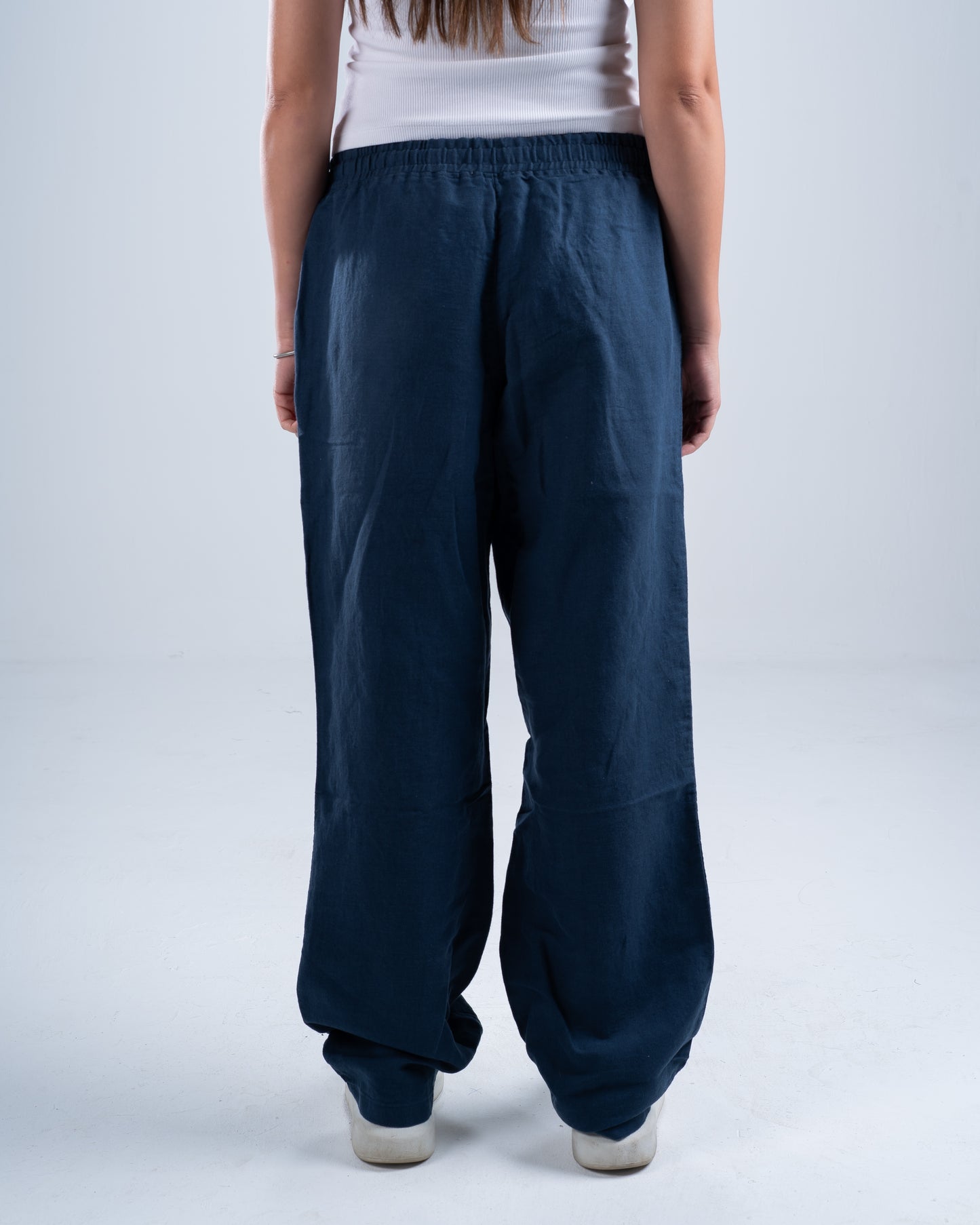 Navy Blue Linen Pants
