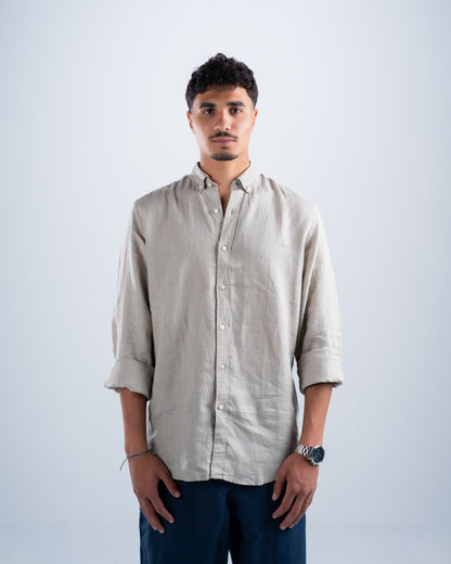 Stone Green Linen Shirt