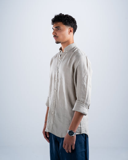Stone Green Linen Shirt